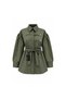 Buttoned Ribbed Tunic Khaki