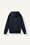 Regular Fit Hooded Soft Fleece Basic Sweatshirt with Kangaroo Pocket X8283Az26Au - 5