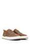 Men's Mink Lace-Up Thick Soled Suede Leather Sneaker Wm680048Ds - 2