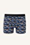 Regular Fit Graffiti Patterned 3-Piece Boxer with Elastic Waistband I3323Ax26Au - 2