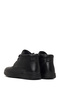 Men's Black Zippered Leather Boots Wm832003Dv - 6