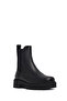 Women's Black Leather Chelsea Boots Wf260004Dv - 7