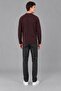 Zero Collar Striped Thick Knitted Sweater Dp 16649_10067 - 5