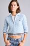 Regular Fit Polo Collar Hair Knit Zippered Cardigan H2148Ax26Au