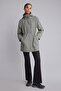 Drawstring Hooded Long Fit Raincoat H0001Ax26Au