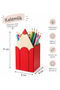 Wooden Desktop Pen Holder Pencil Case for Kids Set of 3 - 4