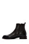 Men's Black Zippered Leather Casual Boots Wm750012Df - 3