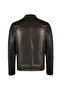 Musiala Men's Black Slim-Fit Leather Jacket 26Wgd6615U4 - 3