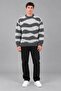 Patterned Oversize Winter Sweater Dp 18396_10069 - 3