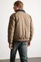 Contrast Collar Regular Fit Zippered Coat H1819Ax26Wn - 7