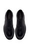 Men's Black Lace-Up Leather Casual Shoes Wm680038Da - 4