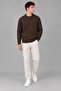 Patterned Knitted Crew Neck Sweater Dp 16643_10065 - 5