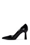 Women's Black Heeled Patent Leather Shoes Af200009Dr - 3