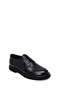Men's Black Lace-Up Leather Casual Shoes Wm680038Da - 7