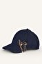 100% Cotton Women's Jean Cap Hat with Chain Accessory H6751Ax26Wn - 2