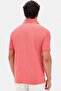 Slim Fit Ocean Coral Pique Textured Polo T-Shirt - 4