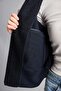 Regular Fit Zippered Boucle Bomber Cashmere Coat H3960Ax26Wn - 5