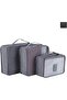 Sulfar 6-Piece Travel Luggage Organizer Set | Packing Cubes for Clothes | Travel Packing Bags | Grey - 6