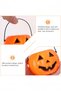 4Pcs Halloween Plastic Pumpkin Bucket,Portable Pumpkin Buckets for Trick or Treating Halloween Pumpkin Basket Halloween Treat Bucket 6.6" × 5.5" - 5