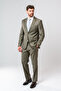 Ds Damat Slim Fit Sand Plain Wool Suit - 2