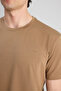 Slim Fit Olive Green Basic T-Shirt - 2