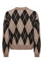 Jdybıanka L/S Argyle Pullover Light Brown Women's Sweater 15381327 - 2