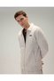 Zippered Beige Men's Sweatshirt 6Wm1009 - 2