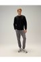 Cotton Black Men's Sweatshirt 5Wm3579 - 3