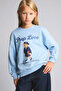 Relaxed Fit Crew Neck Teddy Bear Printed Sweatshirt for Girls I5915A826Au - 3