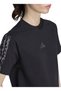 Kh1550 W Aop 3S Sj Tee Black Plain Women's T-Shirt - 5
