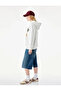 Three Threaded Ribbed Pocketed Teddy Bear Printed Hooded Sweatshirt - 4