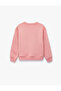 Pink Girls' Sweatshirt with Bow 7Wkg10081Ak - 2