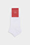 Ds Damat White Cotton Sports Booties Socks