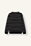 Standard Fit Crew Neck Striped Knitwear Sweater H7550Ax26Au - 6