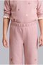Wide Leg Floral Dusty Rose Baby Girl Sweatpants I5584A5/Br138 - 2