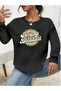Women's Long Sleeve Crew Neck Viscose Two Thread Blouse - 3