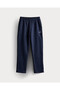 Cotton Navy Blue Men's Sweatpants 6Wm4029
