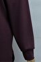 Oval Cut Slit-Cut Double Set with Grass Detail - Plum - 5