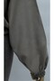 Hakim Collar Buttoned Diagonal Shirt with Elastic Waist and Sleeves - Mink - 8