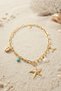 Gold Color Chain Necklace with Starfish Charm Detail - 2