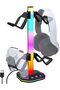 حامل سماعات الرأس، حامل وحدة التحكم، حامل سماعات الألعاب RGB، 10 أوضاع إضاءة، نقل البيانات عبر USB من النوع C