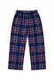 Father-Son Boy's Cotton Sleepwear with Headband, Plaid Pattern, Navy Blue Color, Winter Fleece Pajama Set - 3