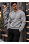 Men's Sweatshirt Plain Patternless Crew Neck Cotton Basic Knitted Top