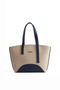 Straw Bag Navy Blue - 2