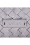Women's Silver Hand-Knitted Leather Clutch - 4