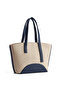 Straw Bag Navy Blue - 3