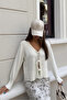 Ecru Three-Lace Cardigan - 2Y4414 - 2