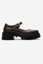 Flora Genuine Leather Strap Women's Brown Loafer Shoes - 3