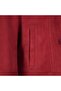 Women's Red Military Button Detailed Short Suede Jacket - 6