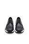Genuine Leather Men's Shoes – Rubber Sole 6872 Anthracite+Black - 3